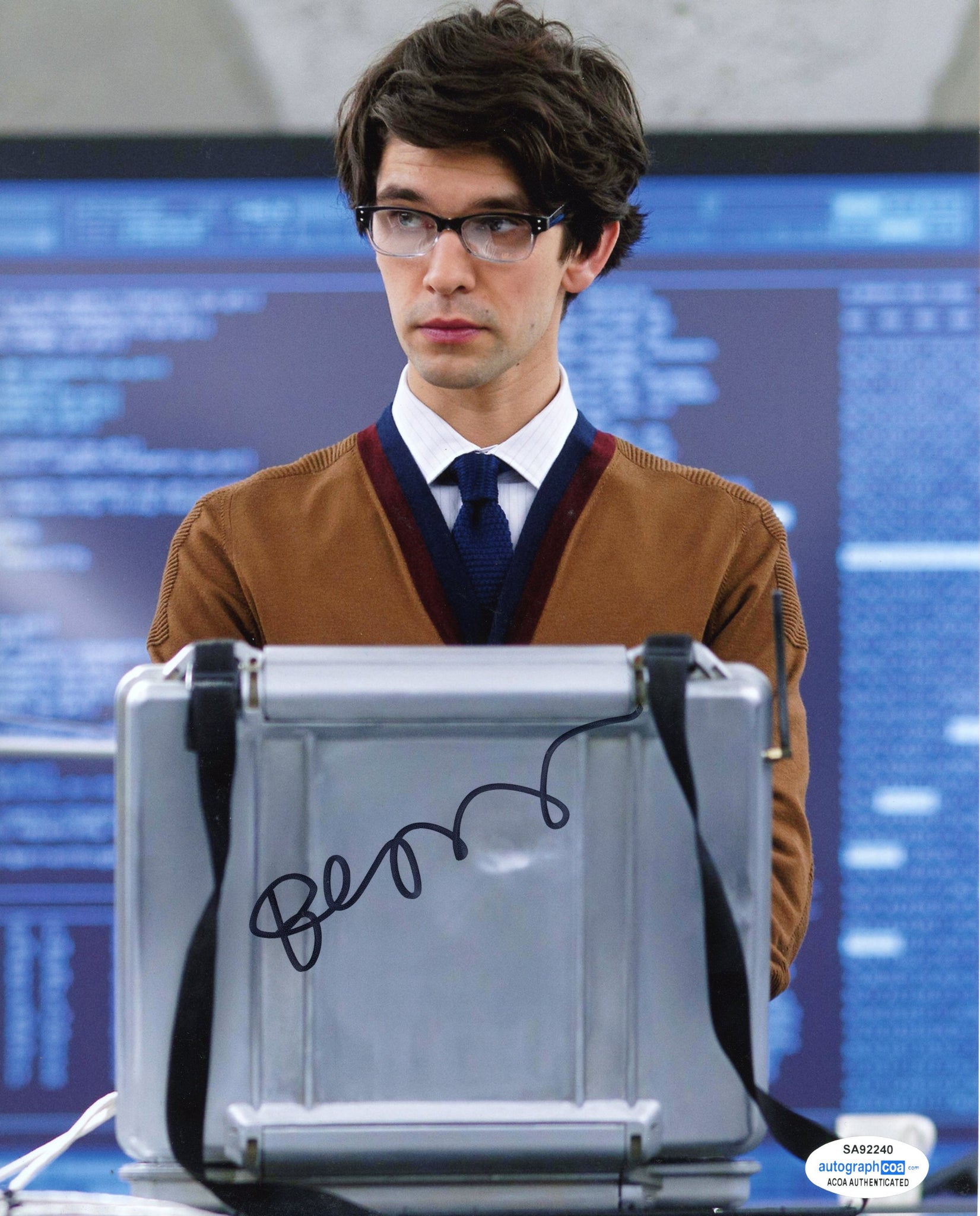 Ben Whishaw Bond Spectre Signed Autograph 8x10 Photo ACOA