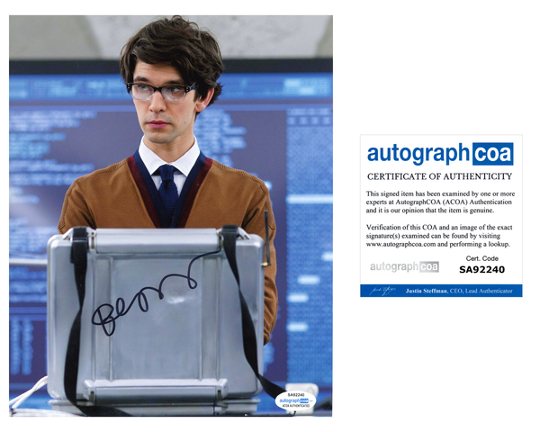 Ben Whishaw Bond Spectre Signed Autograph 8x10 Photo ACOA