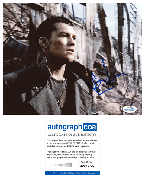 Sam Worthington Terminator Signed Autograph 8x10 Photo ACOA