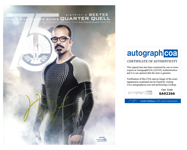 Jeffrey Wright Hunger Games Signed Autograph 8x10 Photo ACOA