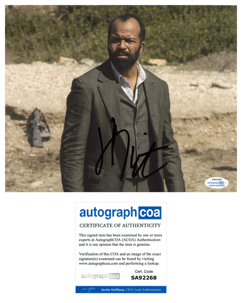 Jeffrey Wright Westworld Signed Autograph 8x10 Photo ACOA