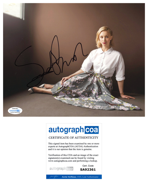 Sarah Gadon Sexy Signed Autograph 8x10 Photo ACOA