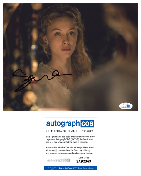 Sarah Gadon Dracula Signed Autograph 8x10 Photo ACOA