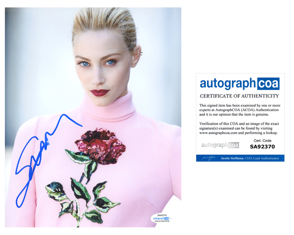 Sarah Gadon Sexy Signed Autograph 8x10 Photo ACOA