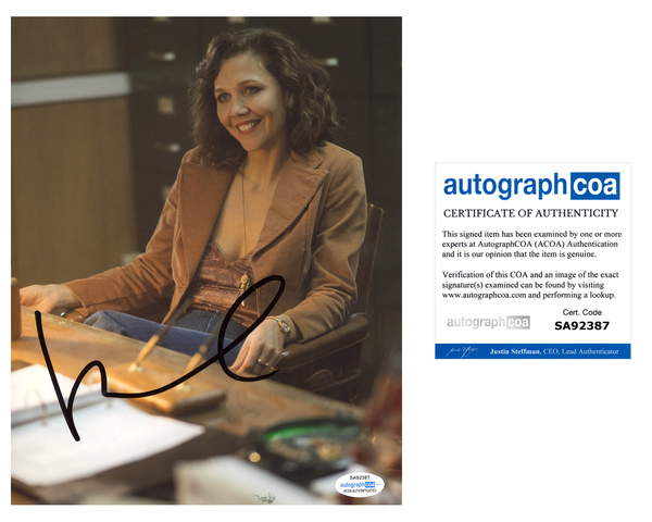 Maggie Gyllenhaal Deuce Signed Autograph 8x10 Photo ACOA