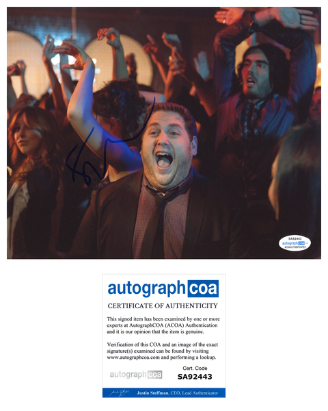 Jonah Hill Get Him to the Greek Signed Autograph 8x10 photo ACOA