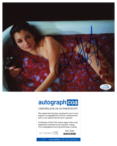 Kelly Hu Sexy Signed Autograph 8x10 Photo ACOA