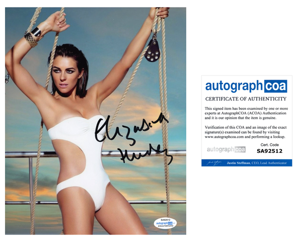 Elizabeth Hurley Sexy Signed Autograph 8x10 Photo ACOA