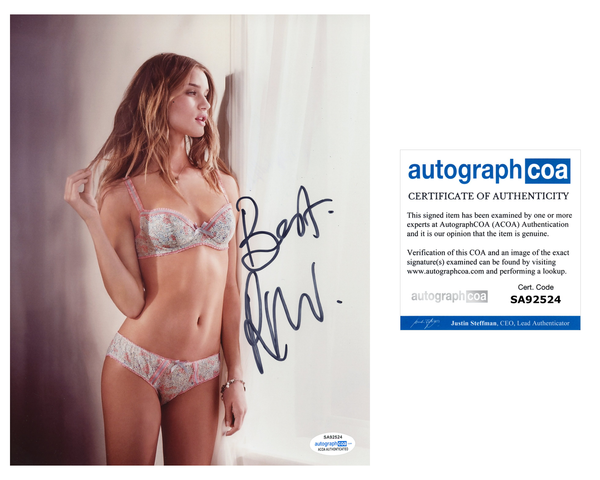 Rosie Huntington-Whiteley Sexy Signed Autograph 8x10 Photo ACOA