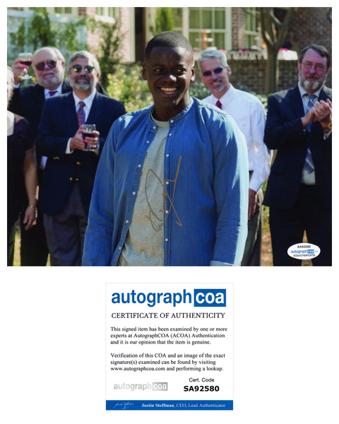 Daniel Kaluuya Get Out Signed Autograph 8x10 Photo ACOA