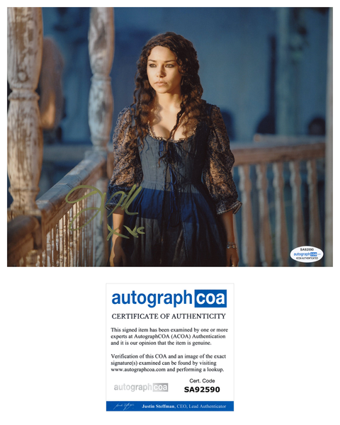 Jessica Parker Kennedy Black Sails Signed Autograph 8x10 Photo ACOA