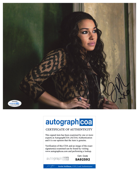 Jessica Parker Kennedy Black Sails Signed Autograph 8x10 Photo ACOA