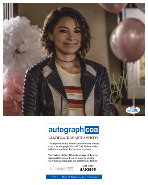 Jessica Parker Kennedy The Flash Signed Autograph 8x10 Photo ACOA