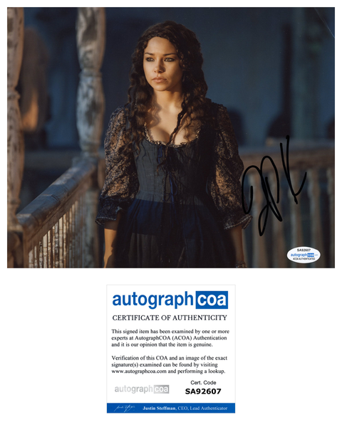 Jessica Parker Kennedy Black Sails Signed Autograph 8x10 Photo ACOA