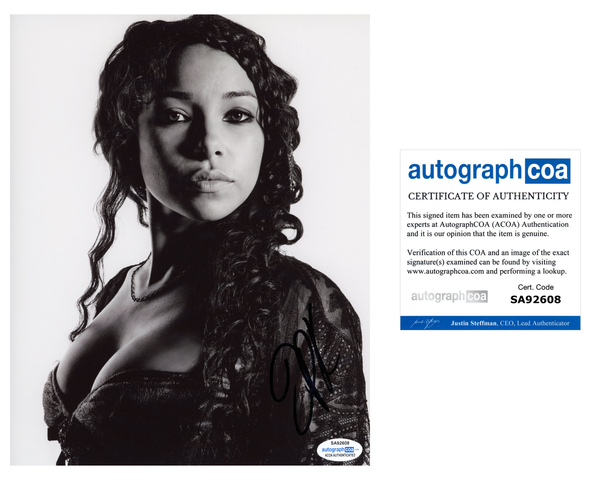 Jessica Parker Kennedy Black Sails Signed Autograph 8x10 Photo ACOA