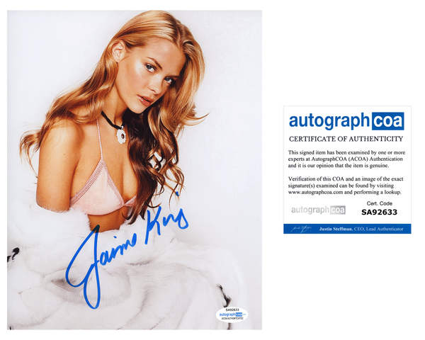 Jaime King Sexy Signed Autograph 8x10 Photo ACOA