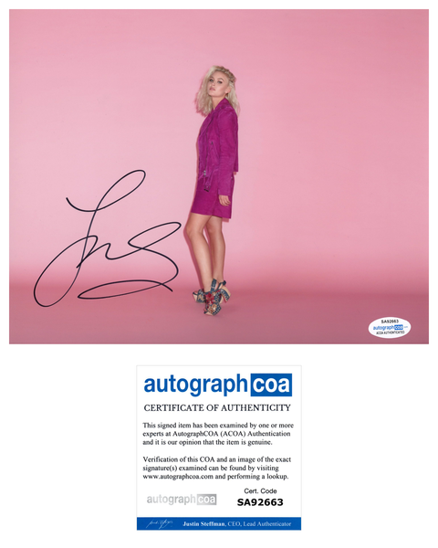 Zara Larsson Sexy Singer Signed Autograph 8x10 Photo ACOA