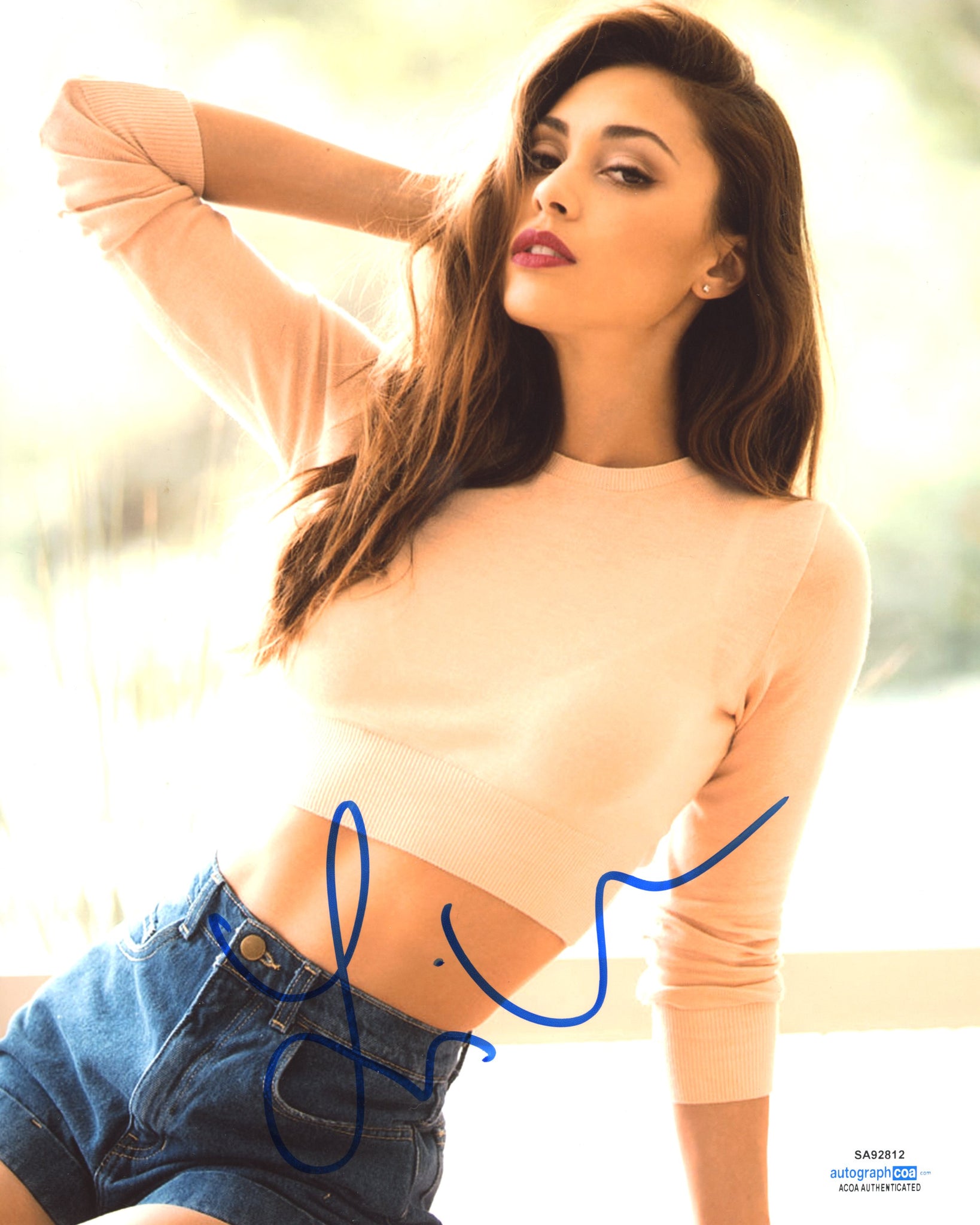 Lindsey Morgan The 100 Signed Autograph 8x10 Photo ACOA