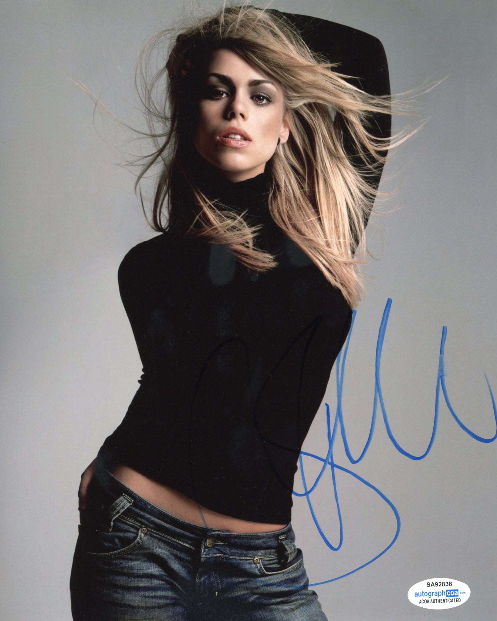 Billie Piper Sexy Doctor Who Signed Autograph 8x10 Photo ACOA