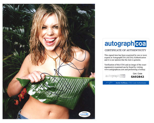 Billie Piper Sexy Doctor Who Signed Autograph 8x10 Photo ACOA