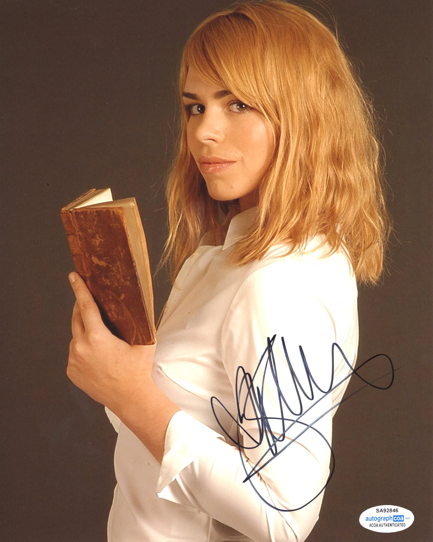 Billie Piper Sexy Doctor Who Signed Autograph 8x10 Photo ACOA