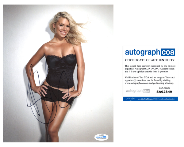 Billie Piper Sexy Doctor Who Signed Autograph 8x10 Photo ACOA