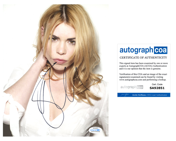 Billie Piper Sexy Doctor Who Signed Autograph 8x10 Photo ACOA