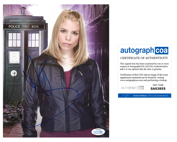 Billie Piper Sexy Doctor Who Signed Autograph 8x10 Photo ACOA