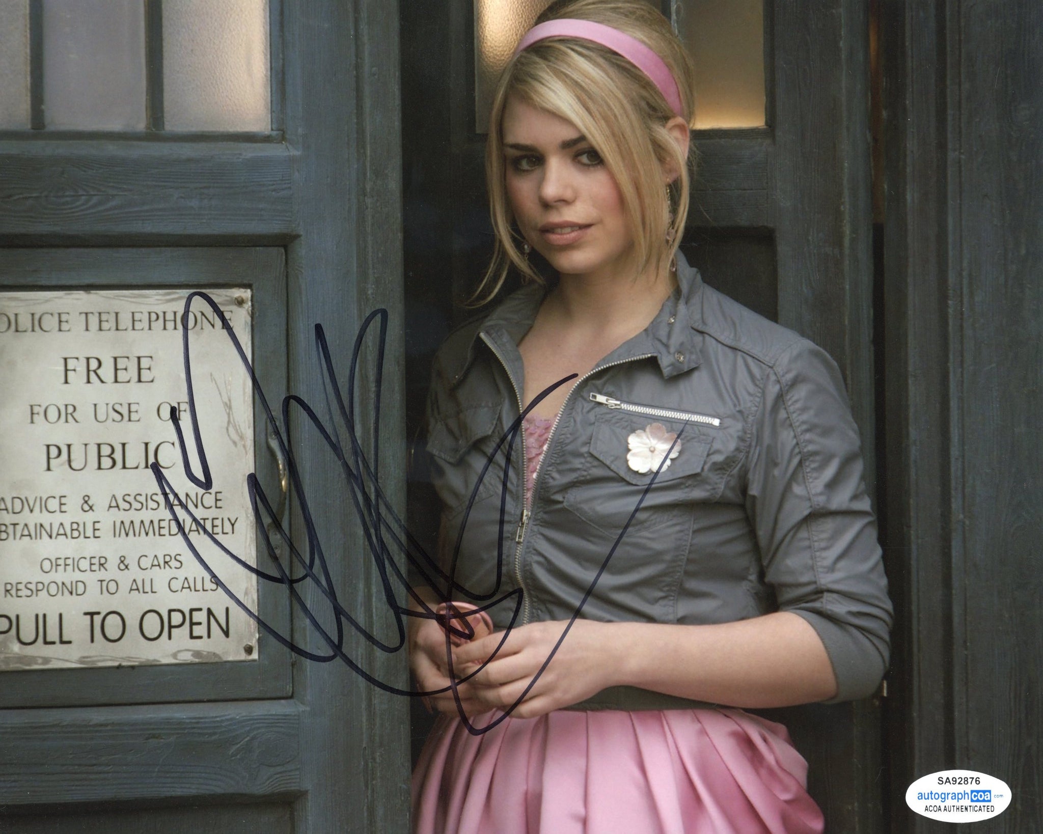 Billie Piper Doctor Who Signed Autograph 8x10 Photo ACOA