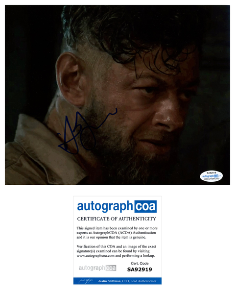Andy Serkis Avengers Signed Autograph 8x10 Photo ACOA