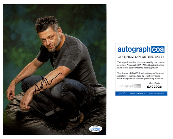 Andy Serkis Jungle Book Signed Autograph 8x10 Photo ACOA