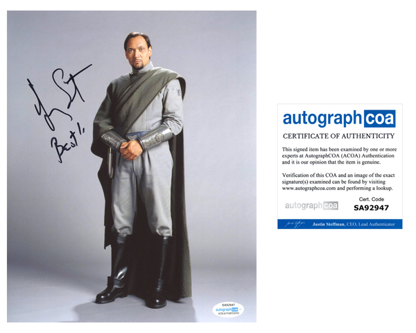 Jimmy Smits Star Wars Signed Autograph 8x10 Photo ACOA