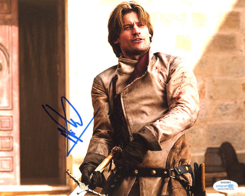 Nikolaj Coster Waldau Game of Thrones Signed Autograph 8x10 Photo ACOA