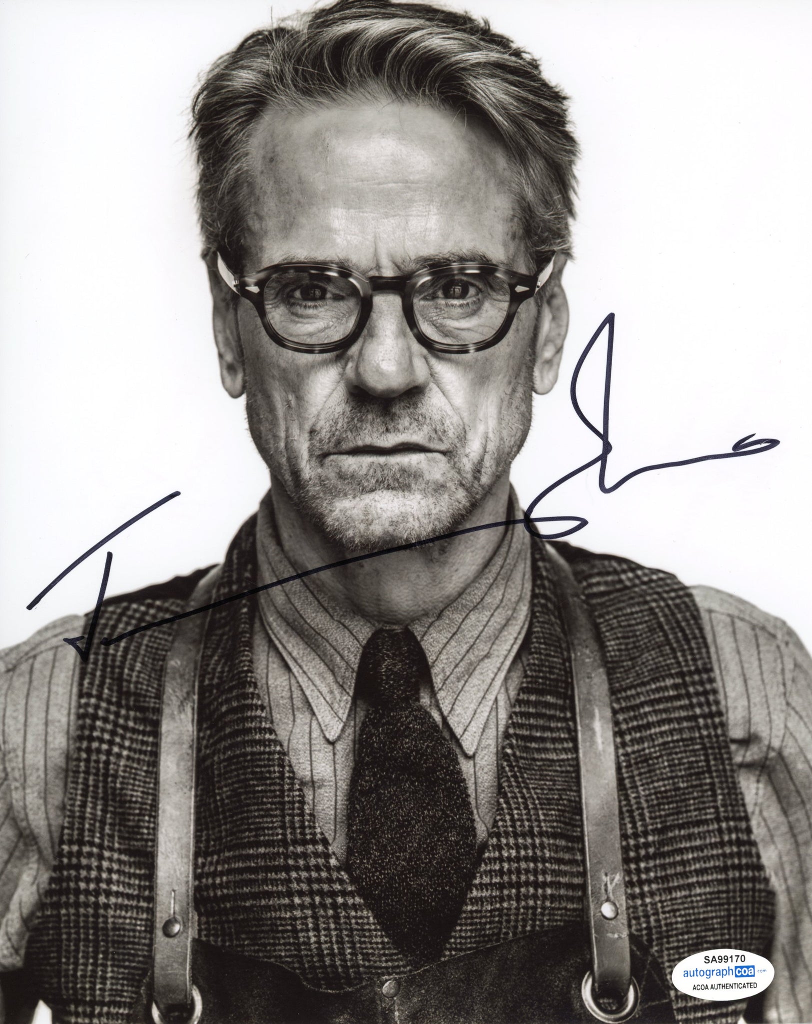 Jeremy Irons Justice League Batman Superman Signed Autograph 8x10 Photo ACOA