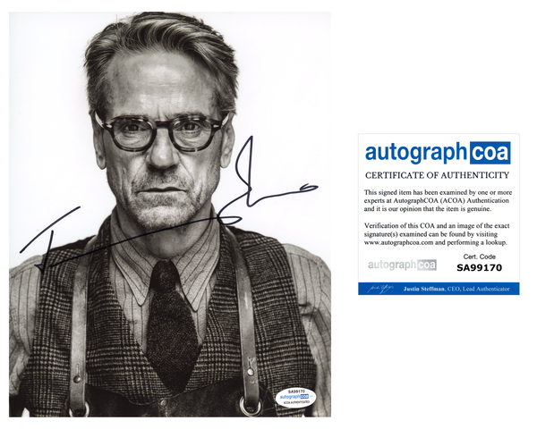 Jeremy Irons Justice League Batman Superman Signed Autograph 8x10 Photo ACOA