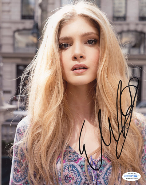 Elena Kampouris Sexy Signed Autograph 8x10 Photo ACOA