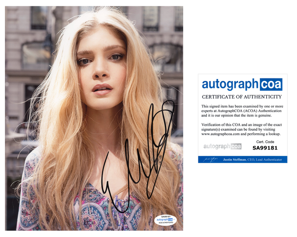 Elena Kampouris Sexy Signed Autograph 8x10 Photo ACOA