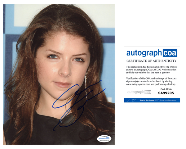 Anna Kendrick Up in the Air Signed Autograph 8x10 Photo ACOA