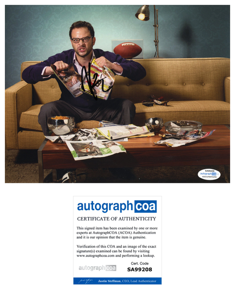 Nick Kroll Signed Autograph 8x10 Photo ACOA
