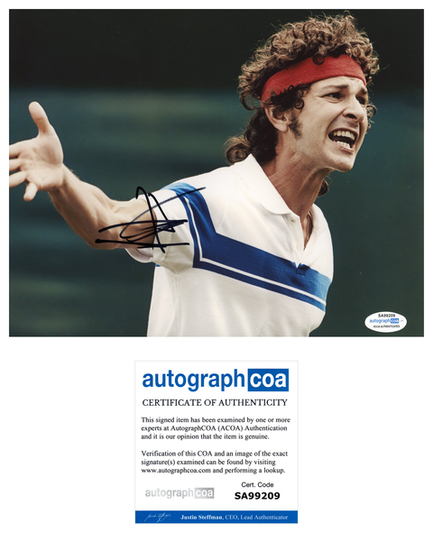 Shia Labeouf McEnroe Signed Autograph 8x10 Photo ACOA