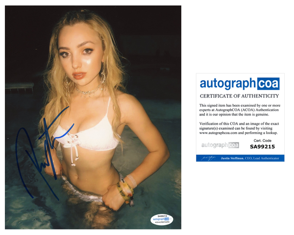 Peyton List Sexy Signed Autograph 8x10 Photo ACOA