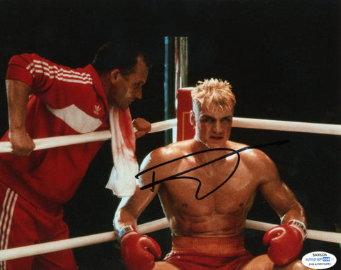 Dolph Lundgren Rocky Signed Autograph 8x10 Photo ACOA