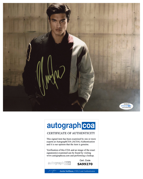 Charles Melton Riverdale Signed Autograph 8x10 Photo ACOA