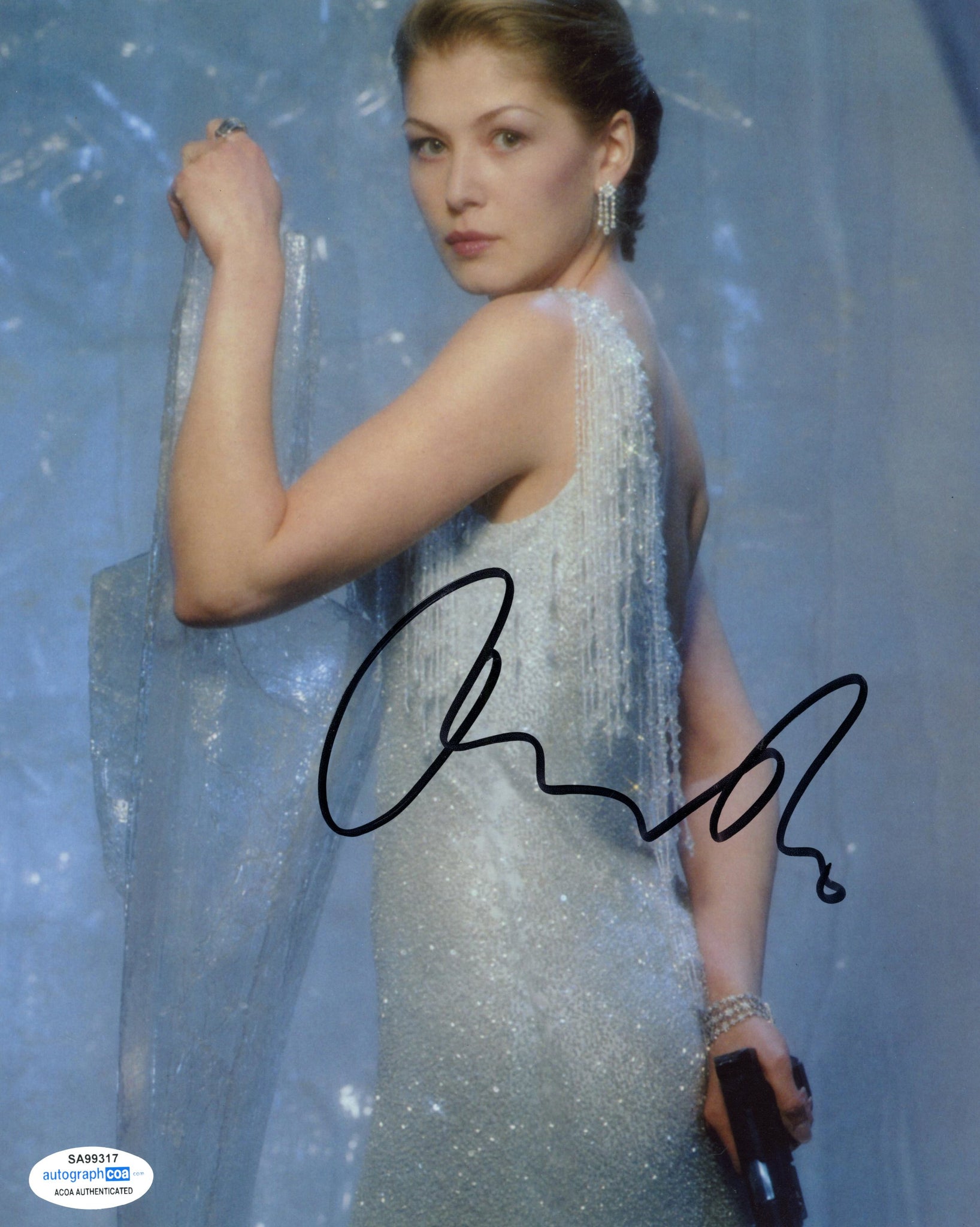 Rosamund Pike Bond Signed Autograph 8x10 Photo ACOA