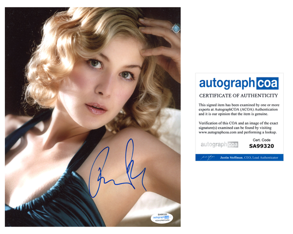 Rosamund Pike Sexy Signed Autograph 8x10 Photo ACOA