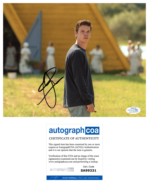 Will Poulter Midsommer Signed Autograph 8x10 Photo ACOA