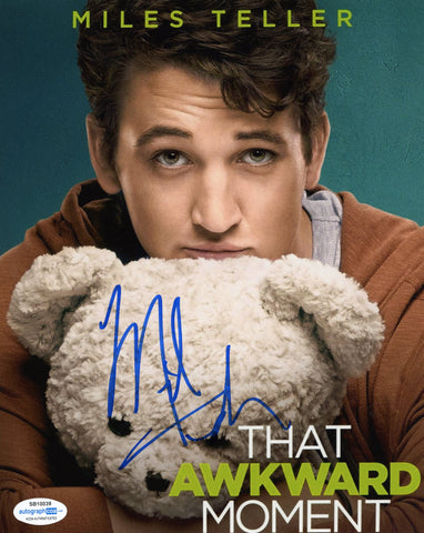 Miles Teller Awkward Moment Signed Autograph 8x10 Photo ACOA