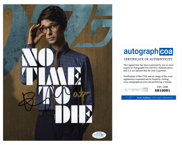 Ben Whishaw No Time to Die Bond Signed Autograph 8x10 Photo ACOA