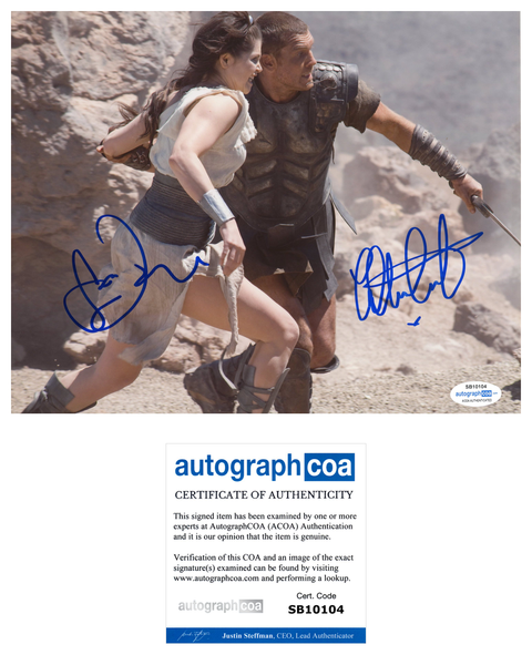 Sam Worthington Gemma Arterton Clash of the Titans Signed Autograph 8x10 Photo ACOA