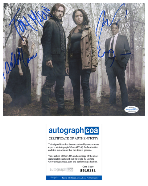 Tom Mison, Katia Winter, Orlando Jones & Nicole Beharie Sleepy Hollow Signed Autograph 8x10 Photo ACOA